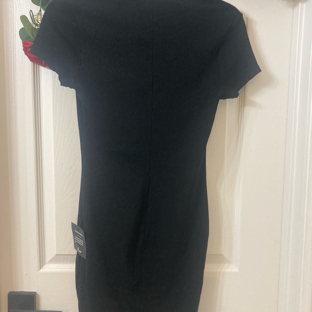 ❤️SALE!! Lulu's Black Bodycon Dress NWT - Picture 6 of 9